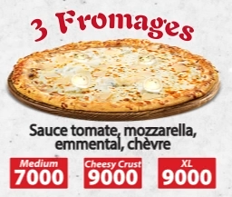 3 FROMAGES CHEESE CRUST 