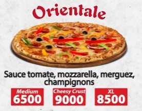 ORIENTALE CHEESE CRUST MEDIUM