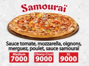 SAMOURAI CHEESE CRUST MEDIUM